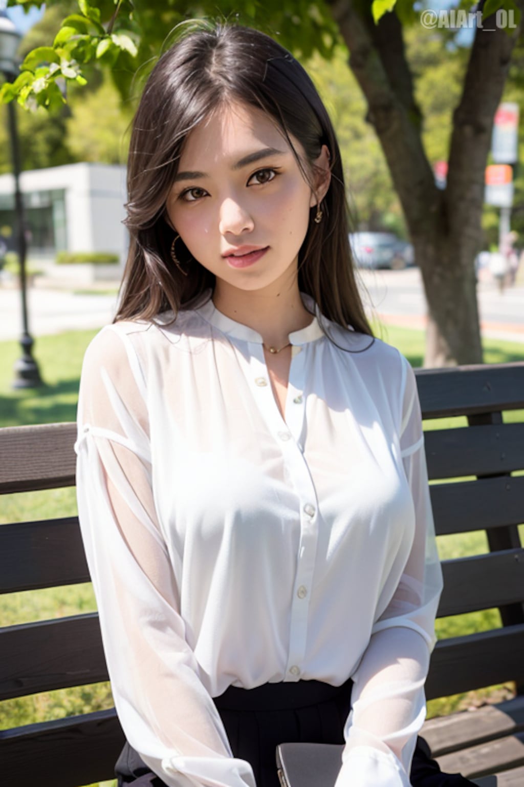 公園のOLさん