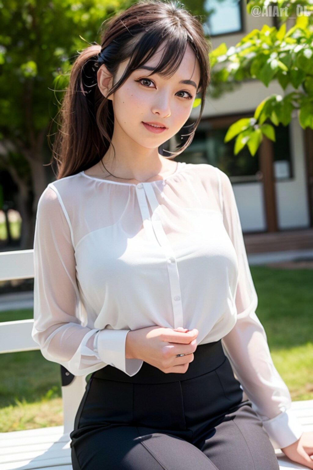 公園のOLさん