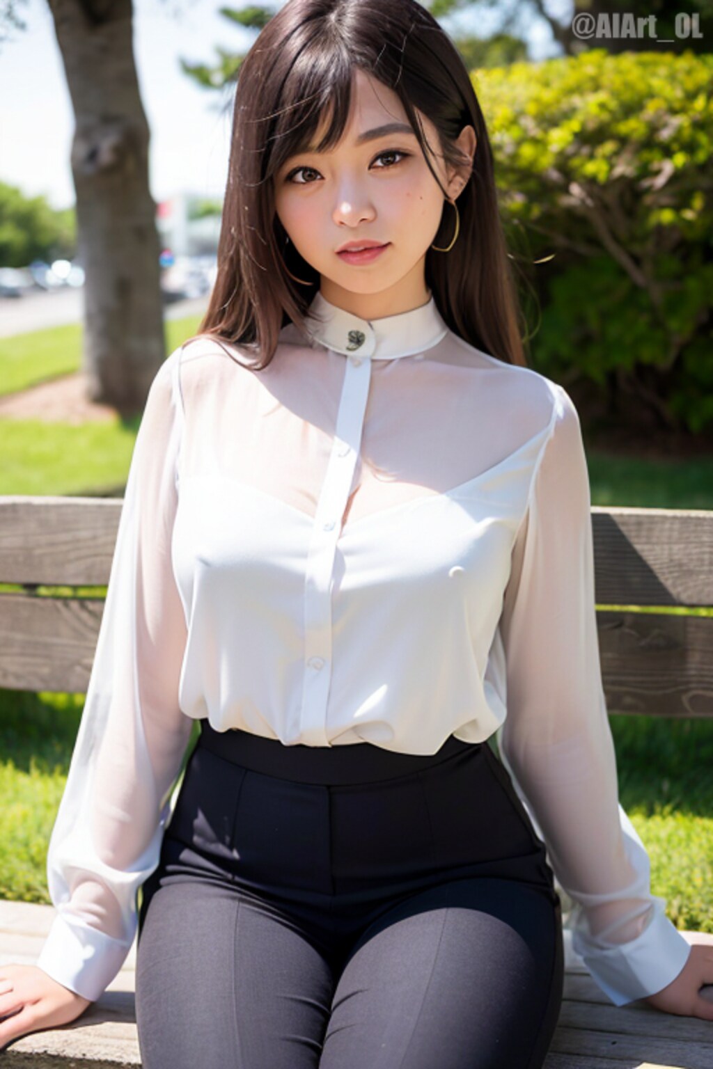 公園のOLさん