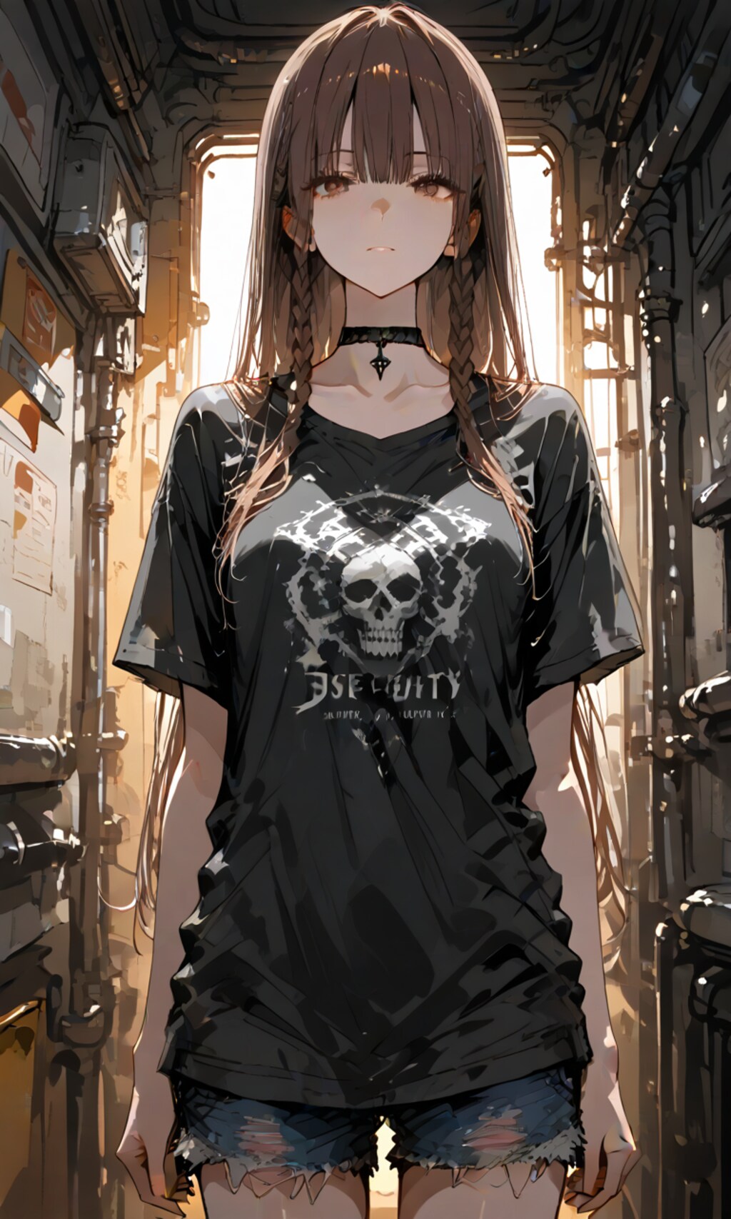 髑髏Tシャツの子