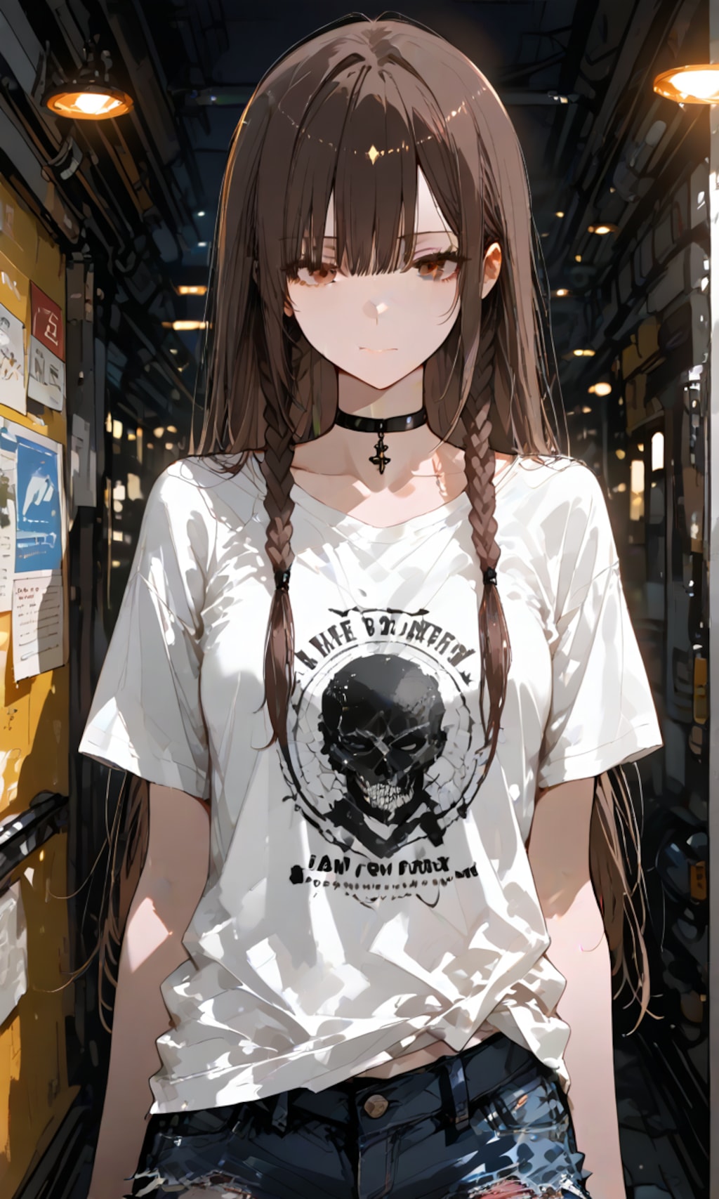 髑髏Tシャツの子