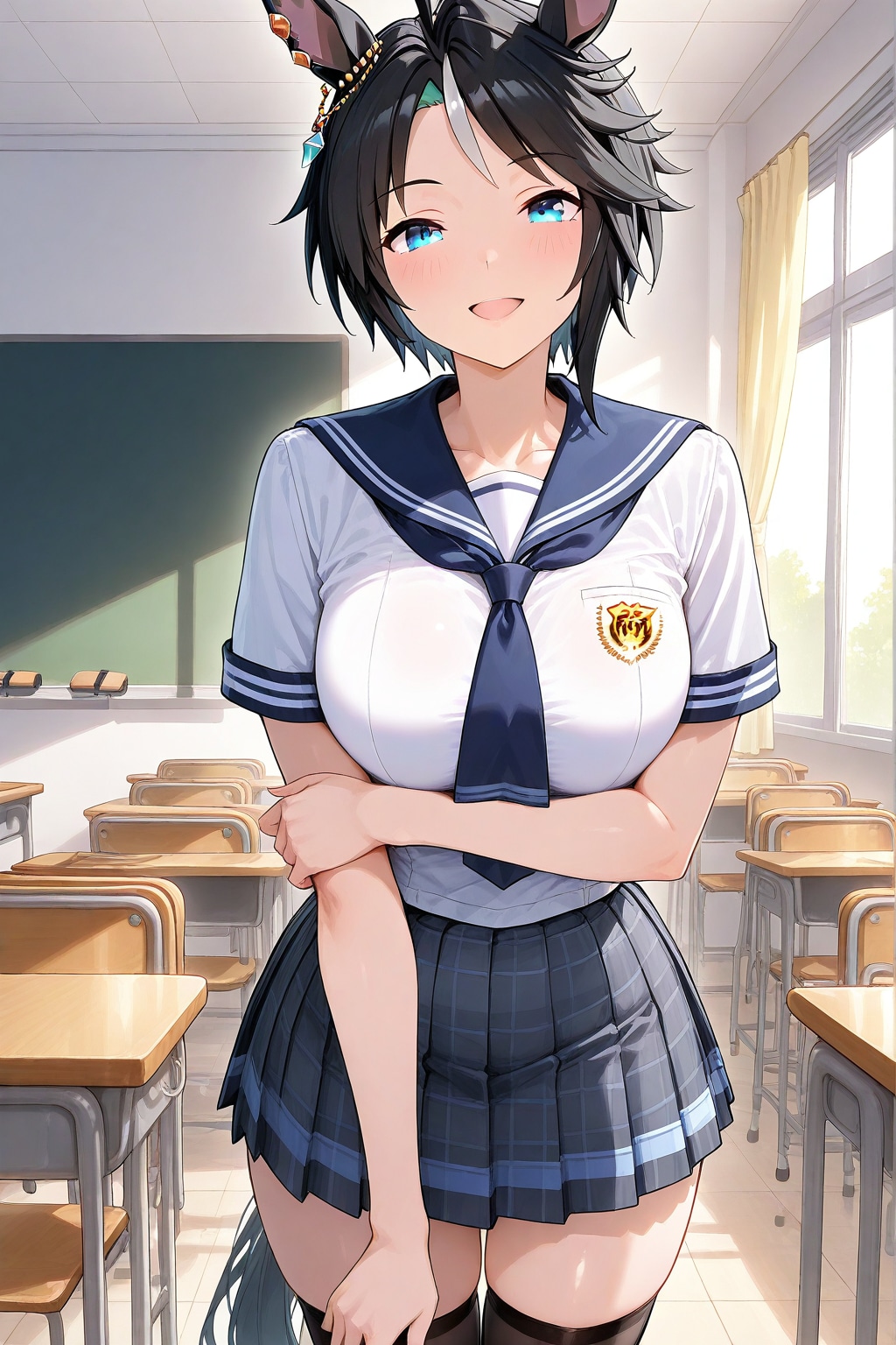 制服 フジキセキ | の人気AIイラスト・グラビア