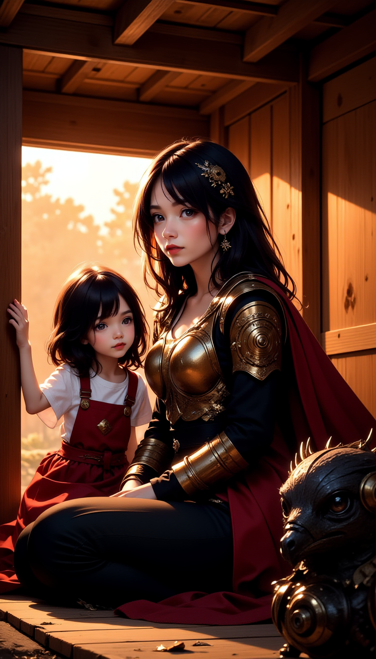 歯車少女：少女に助けられたクローエは少女を助けることを決意する | の人気AIイラスト・グラビア