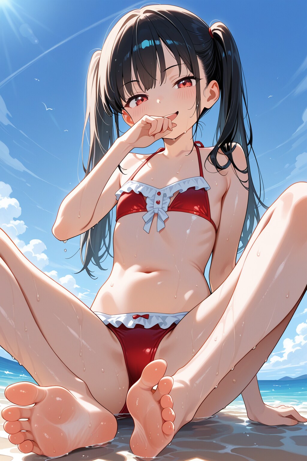 海で凛ちゃんに踏んでもらいたい