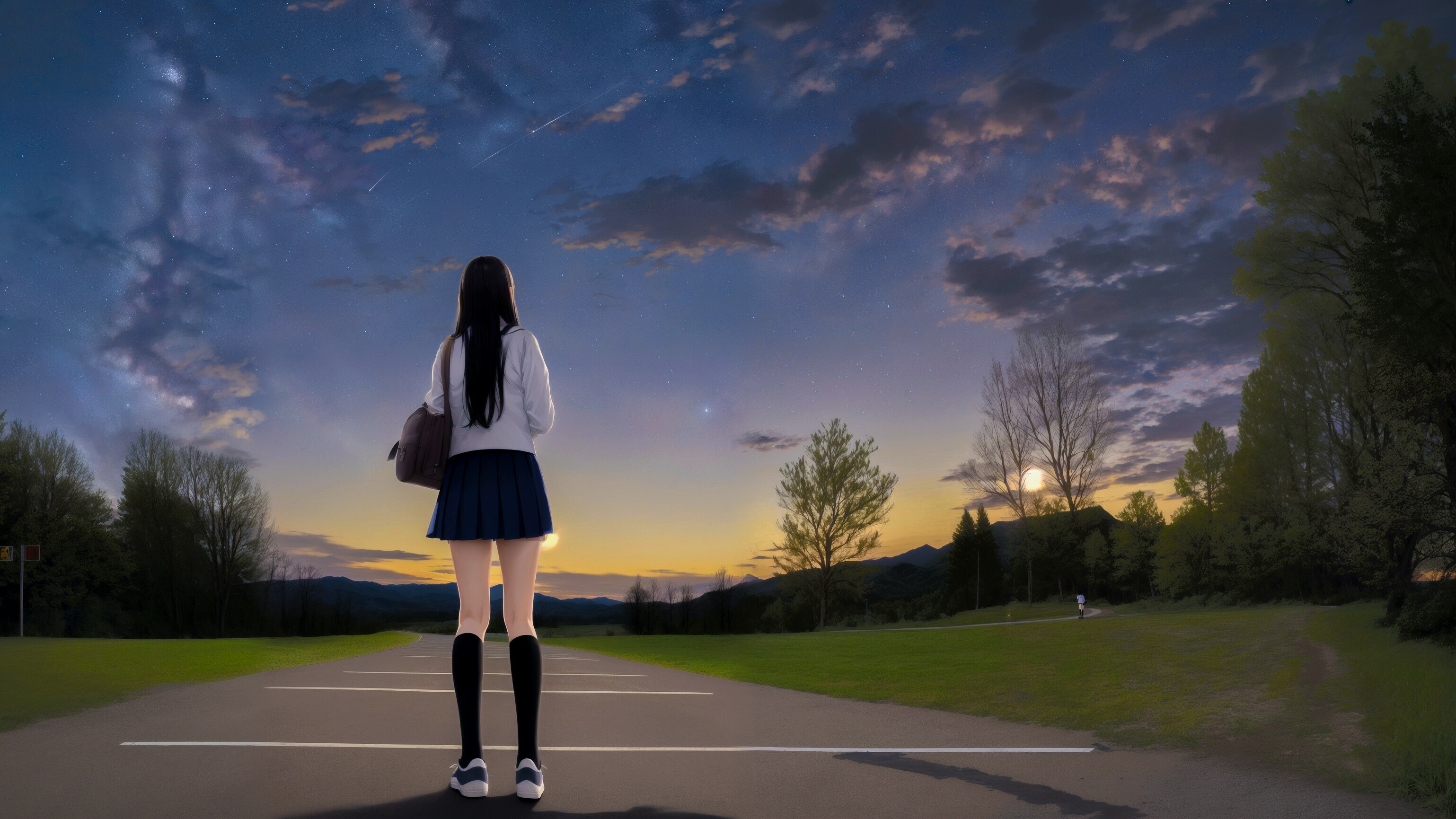 ふと、空を見上げる