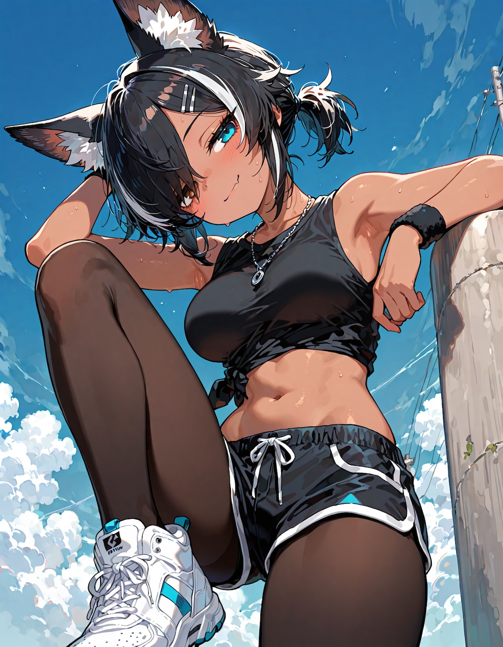 ショートポニテ