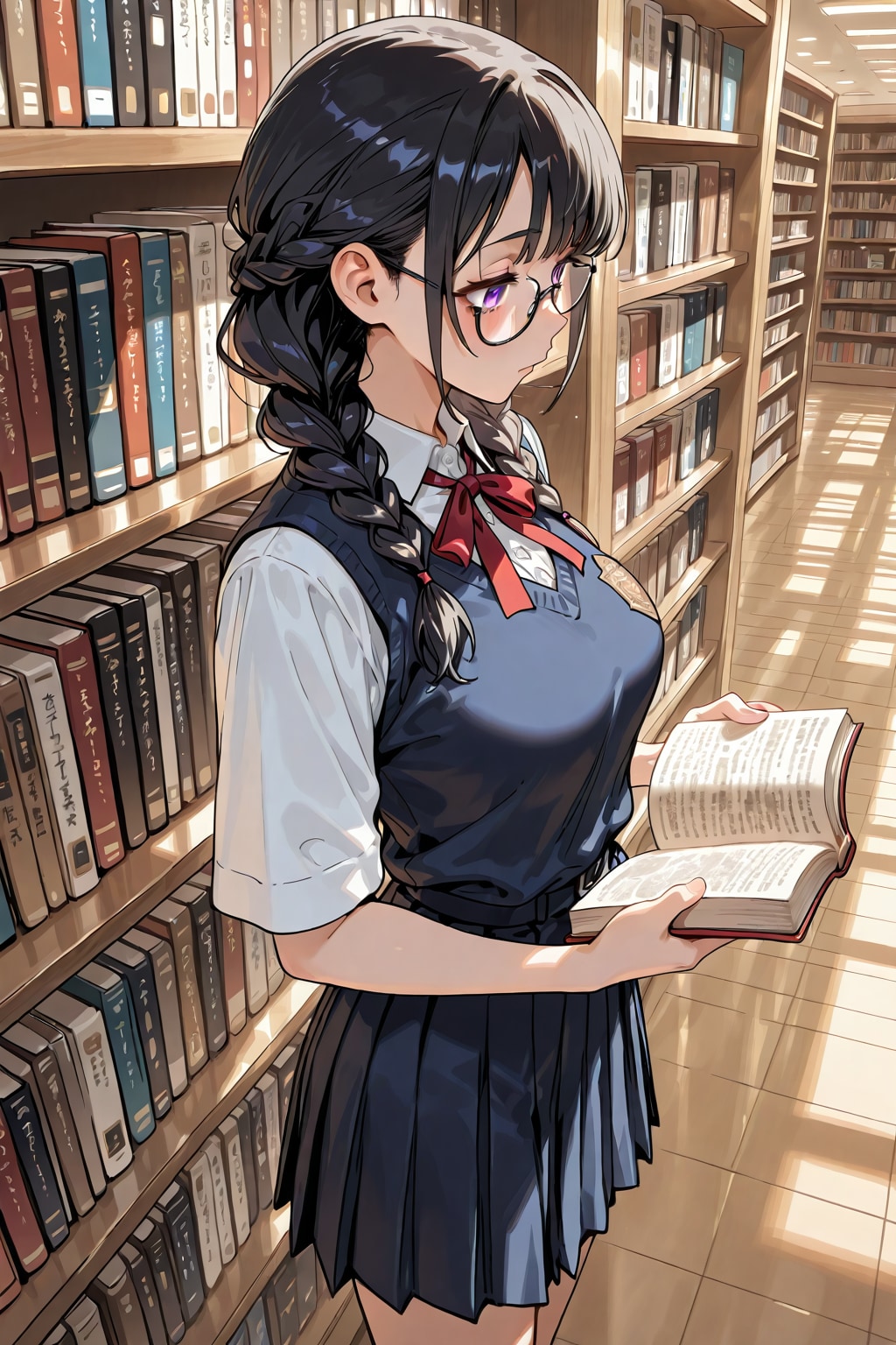 図書館に行くといつも会う子