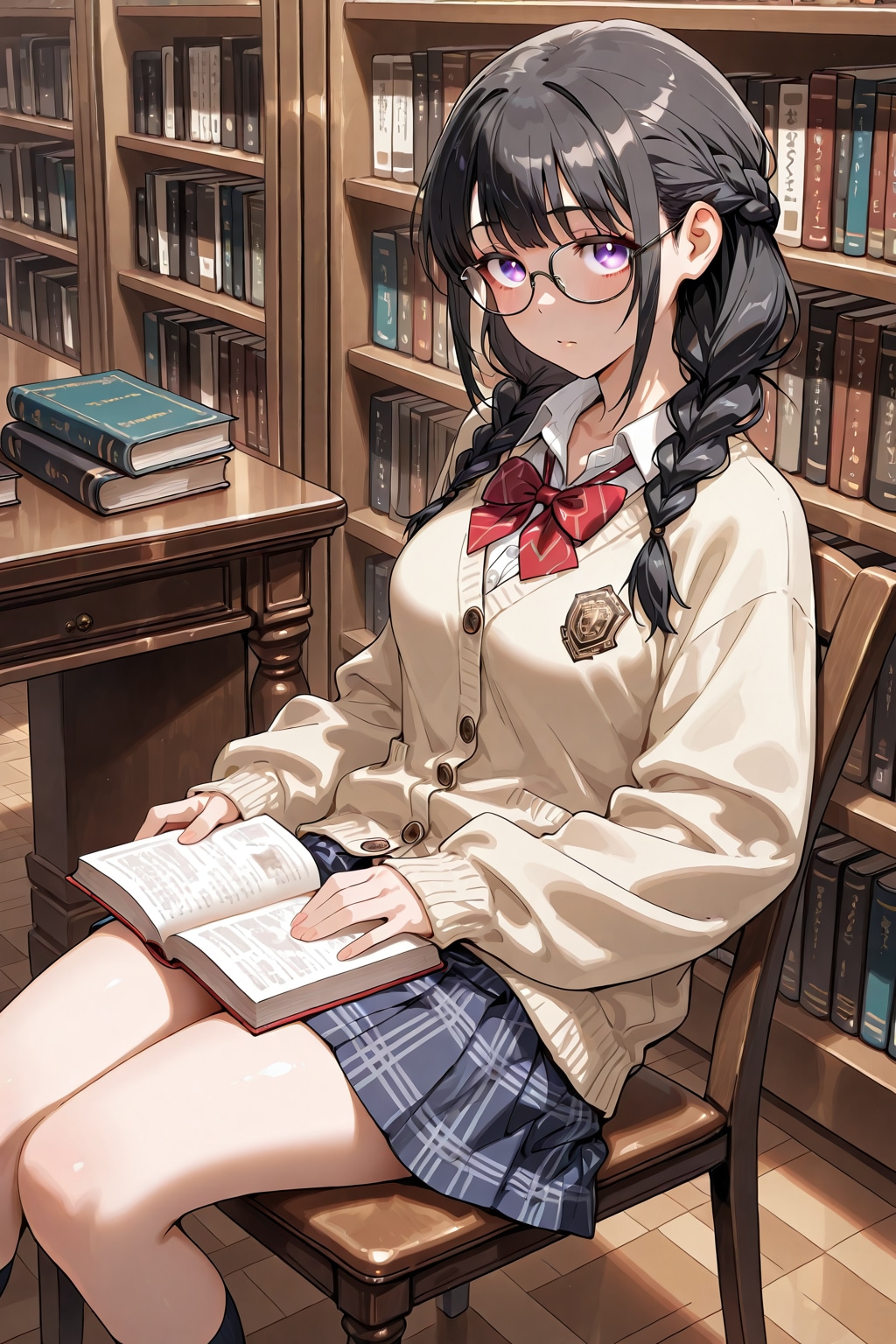 図書館に行くといつも会う子