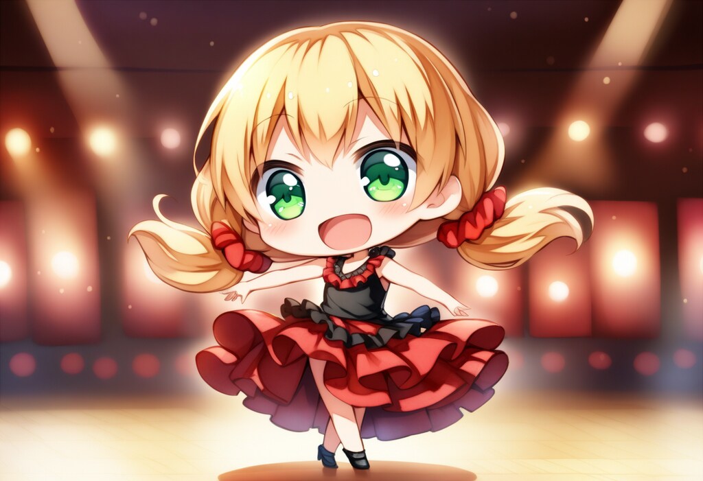 茉莉花ちゃんフラメンコを踊る