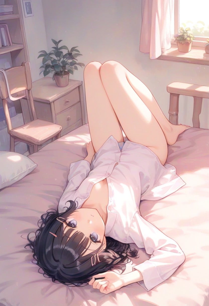 少女の部屋(水彩タッチ)(R-15)(14)