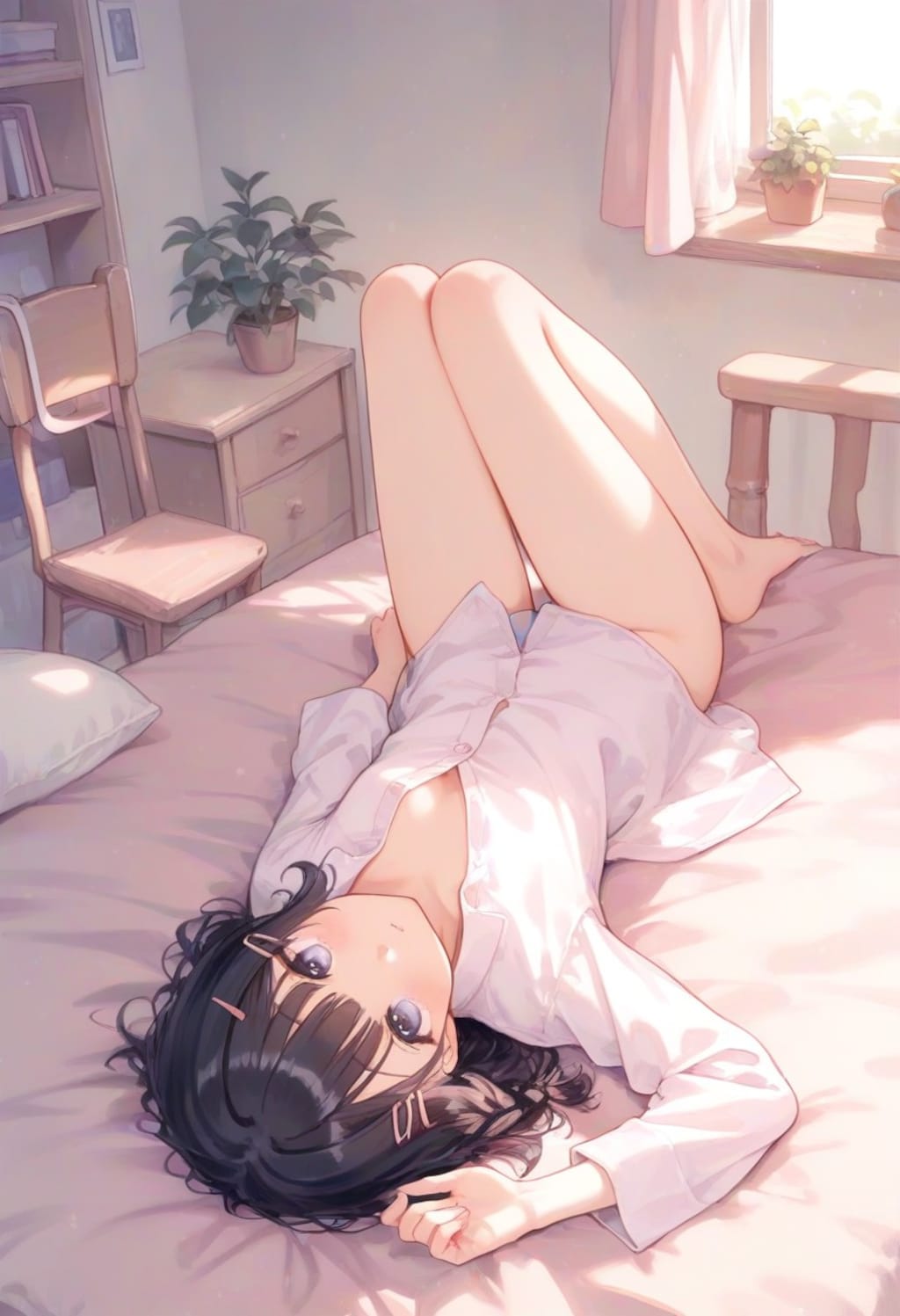 少女の部屋(水彩タッチ)(R-15)(14)