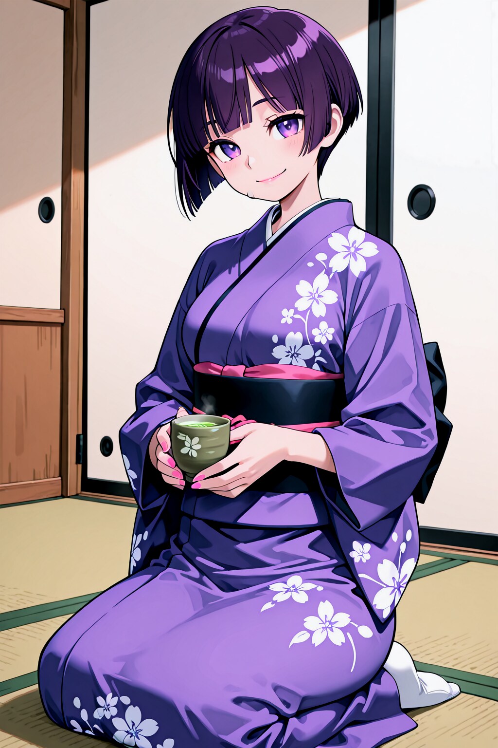 紫髪の女の子