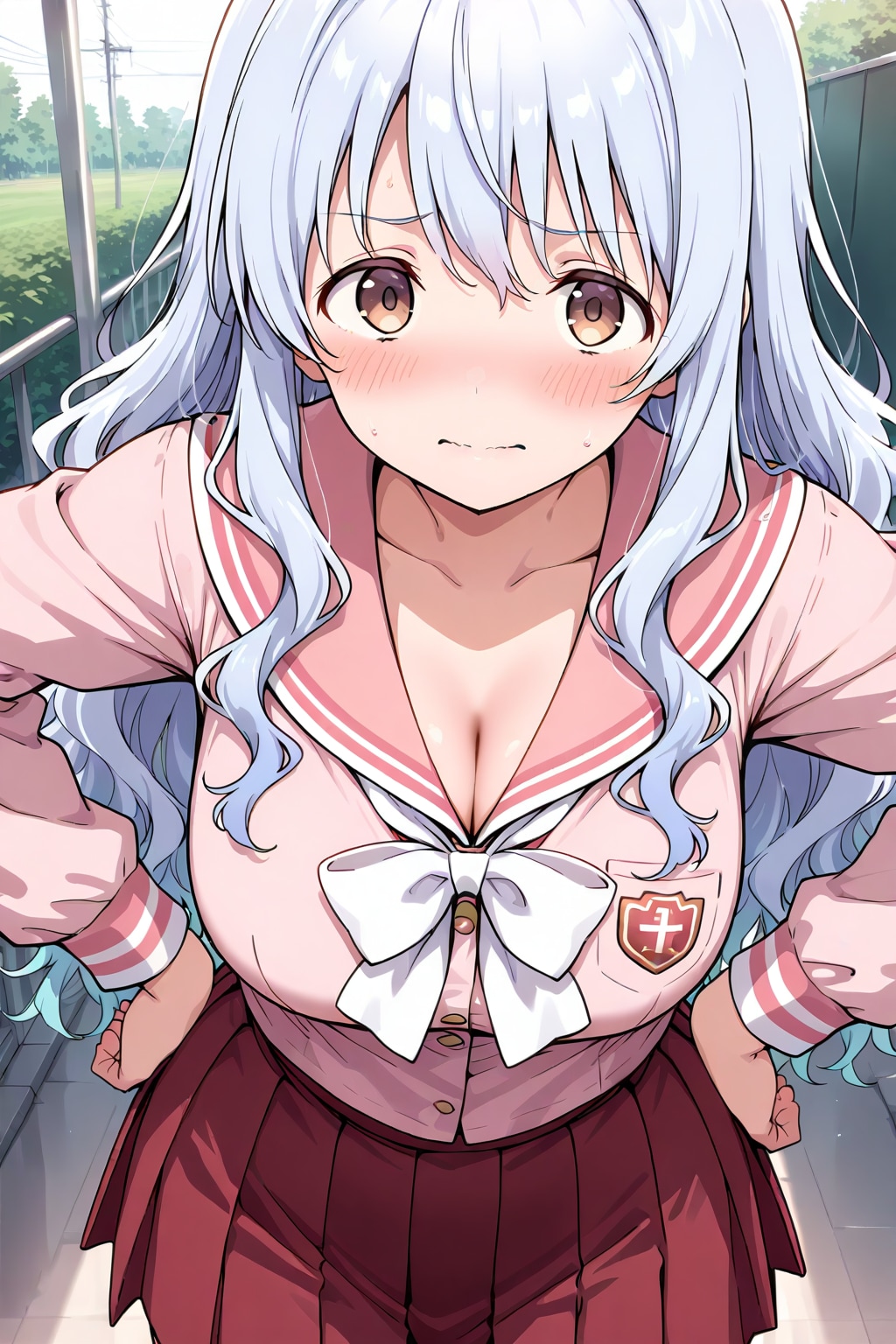 ピンクセーラー服