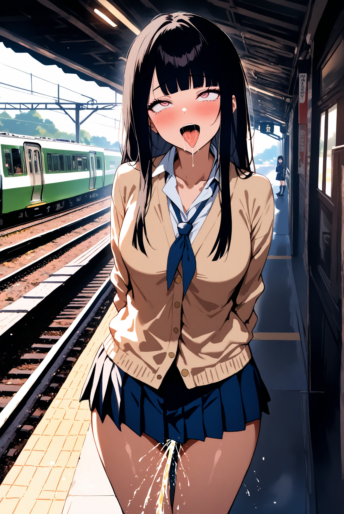 駅でおもらし