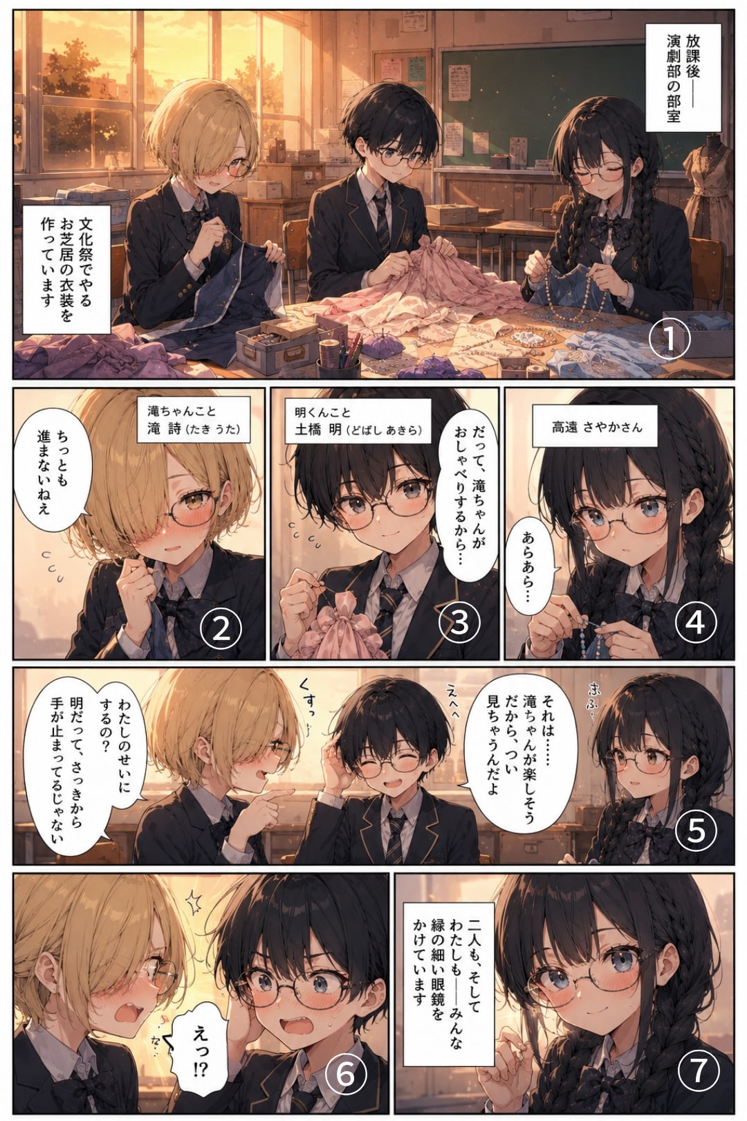 ある日の演劇部