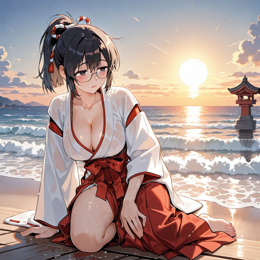 巫女の朝は汚れを清めることから