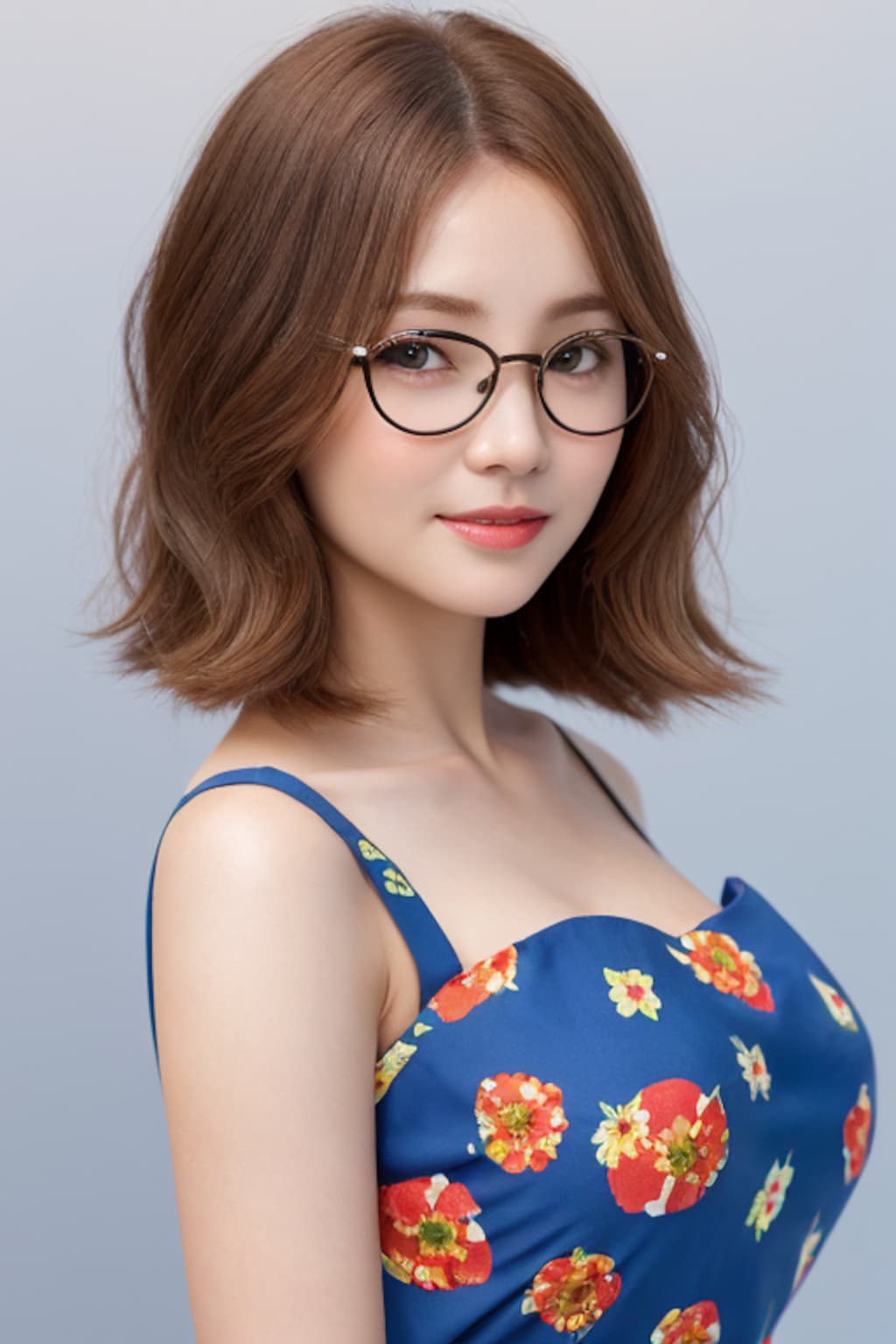 眼鏡と女子高校生