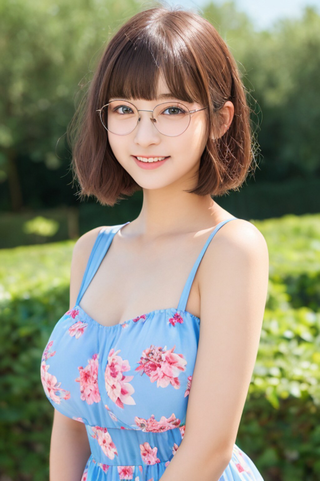 眼鏡と女子高校生