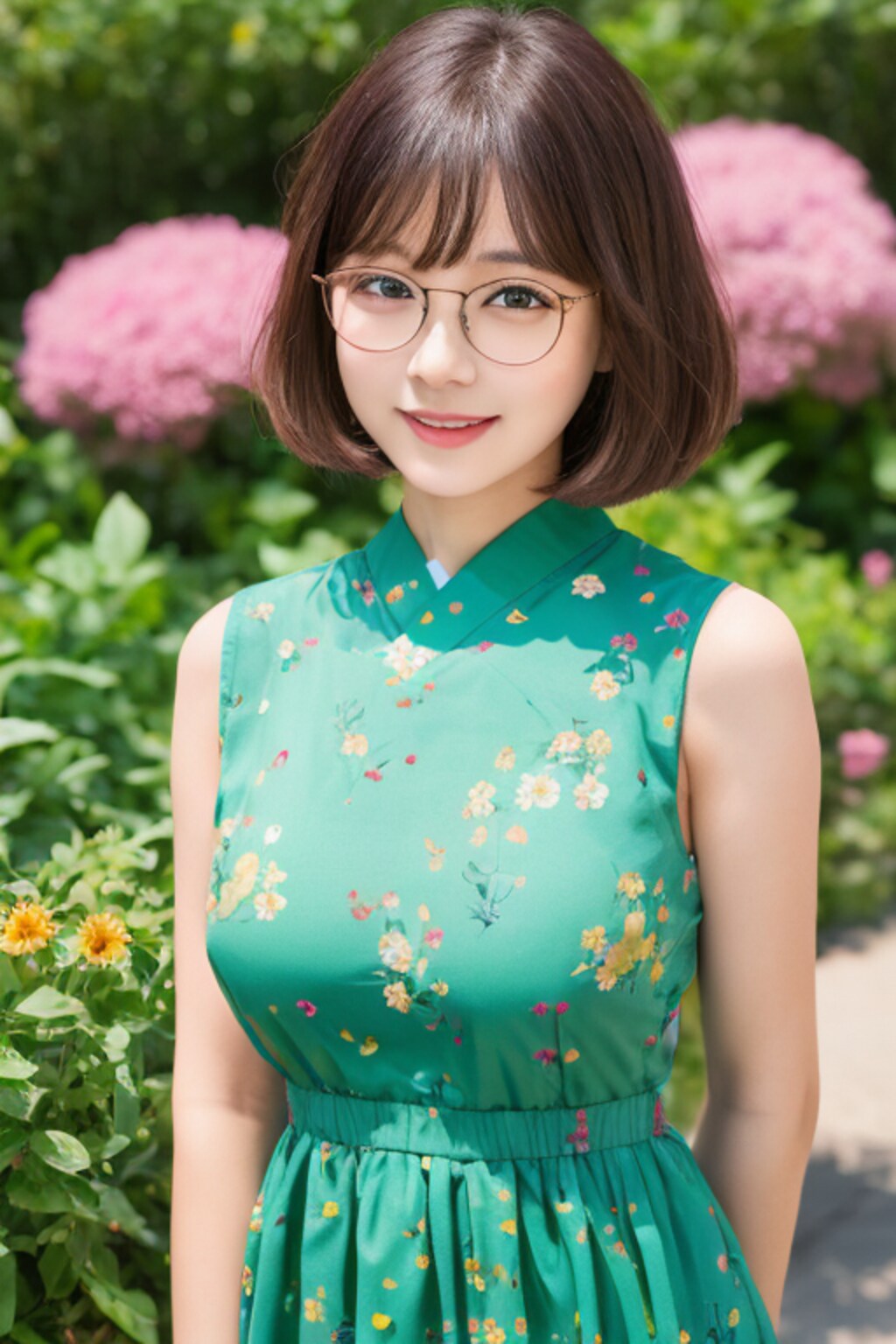 眼鏡と女子高校生