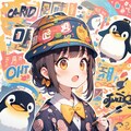 2/3：ペンギンイラスト制作中に偶然生成された女の子 5枚目