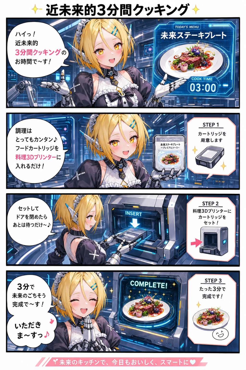 Futuristic 3-Minute Cooking