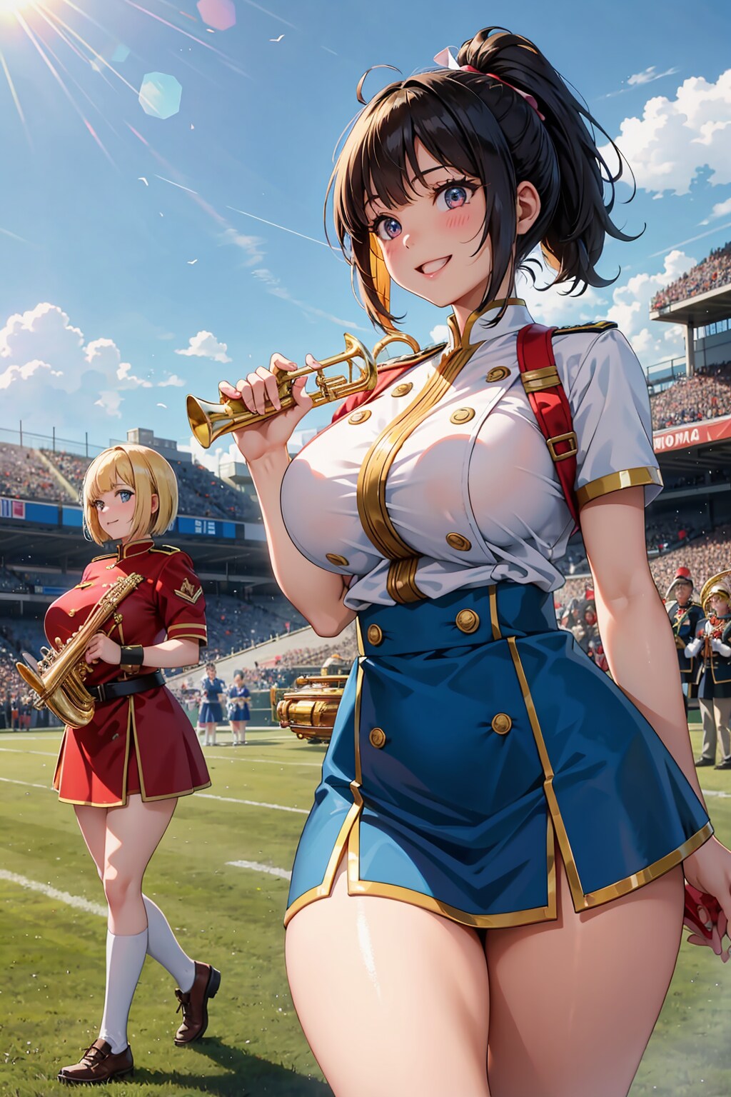 マーチングバンドのお姉さん！