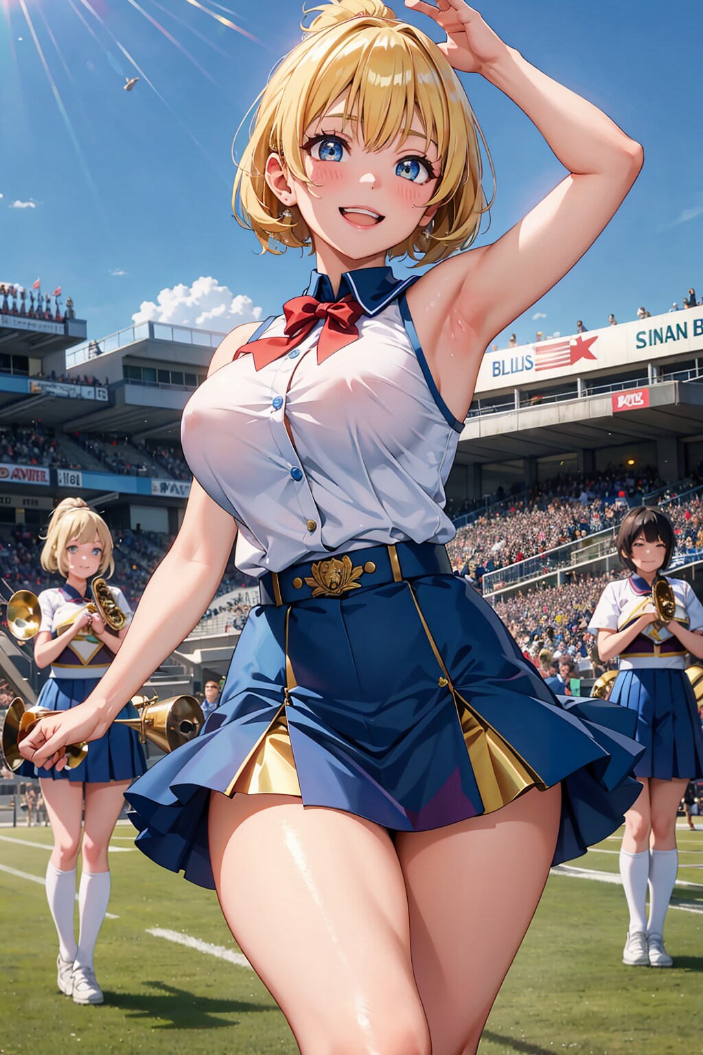 マーチングバンドのお姉さん！