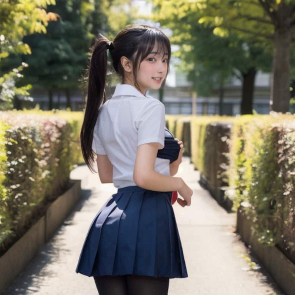制服の美少女