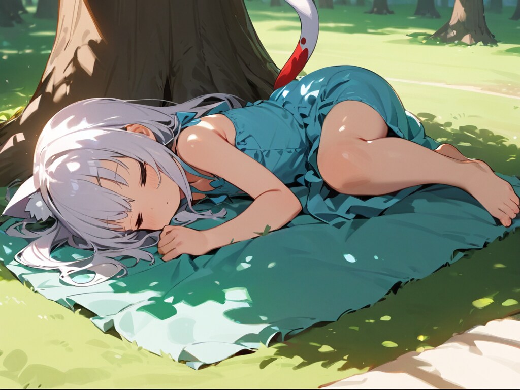 猫娘のお昼寝