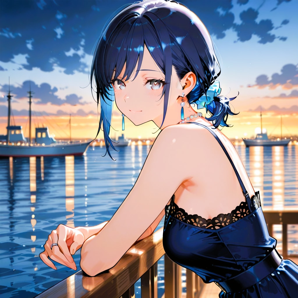 港でたたずむ七瀬　13