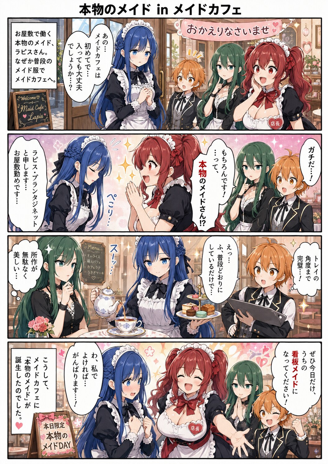 本物のメイド in メイドカフェ