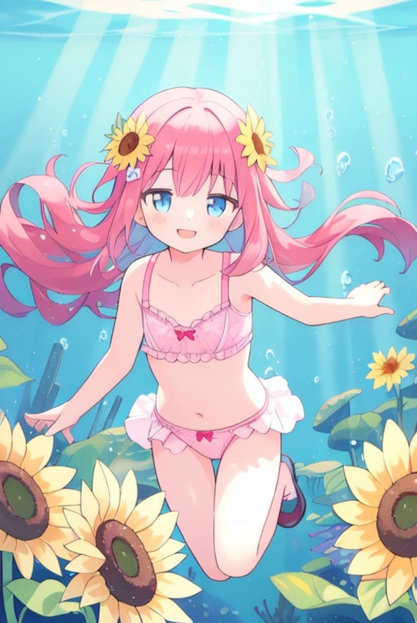 水中ひまわり🌻
