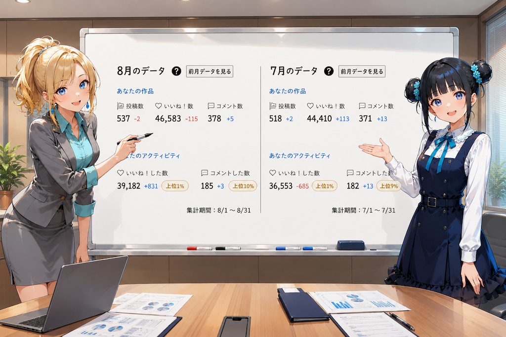 ８月実績