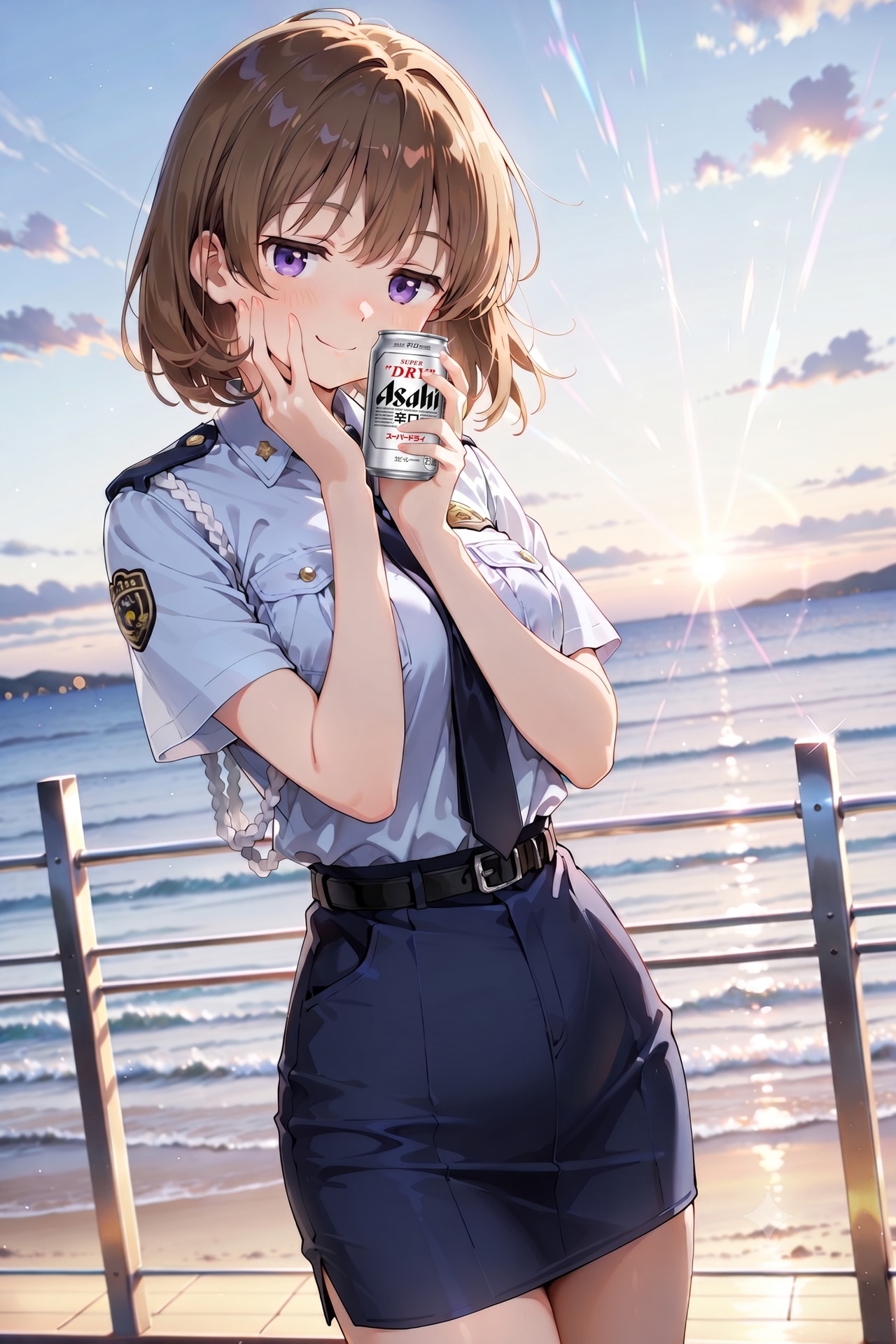 ジト目婦警さんとビール ～乾さつきのドライな日常～ Z611