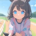 乗馬を楽しむ小さな女の子 9枚目