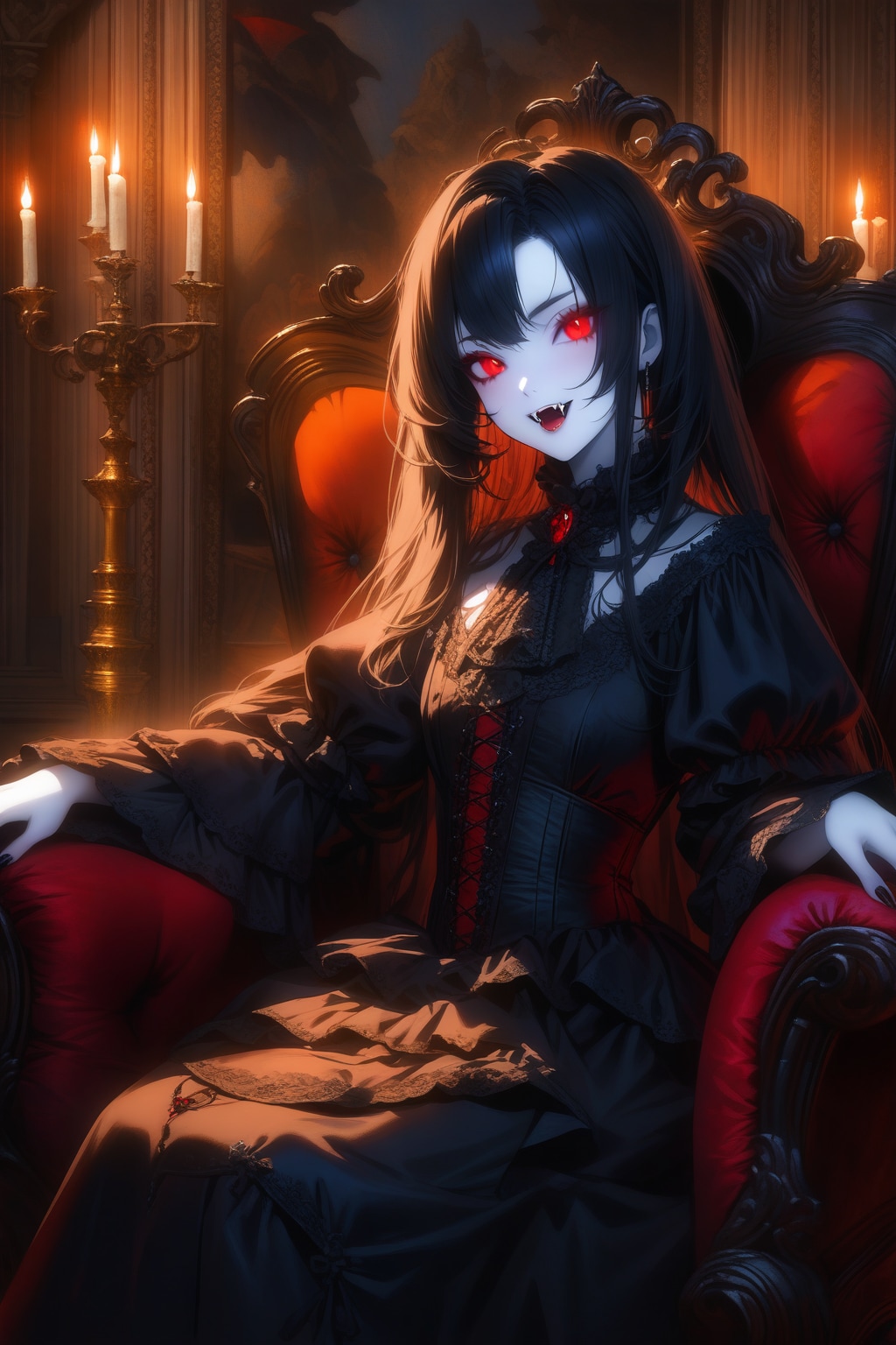 赤い瞳の誘惑 | の人気AIイラスト・グラビア