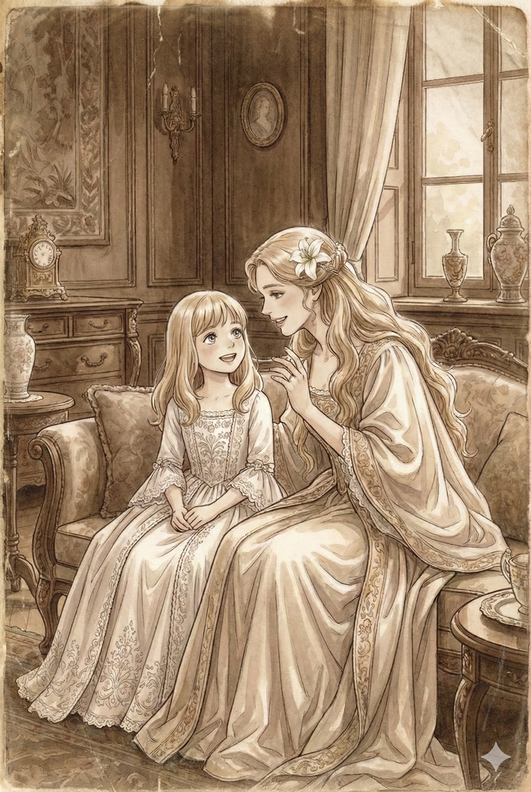 深く考えず〜のやつ。白百合の過去 | の人気AIイラスト・グラビア