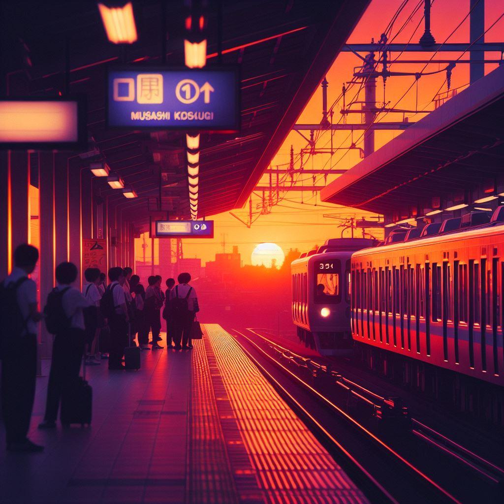 武蔵小杉の夕日