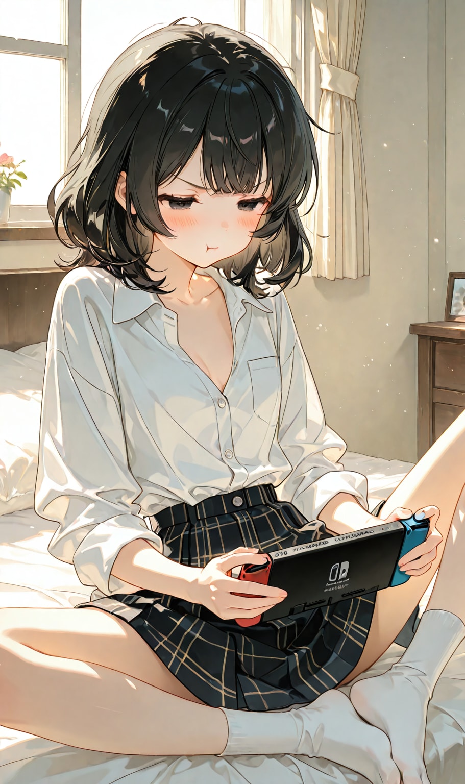 放課後『ねえ、ちょっと君強すぎない？』清楚ギャル | の人気AIイラスト・グラビア