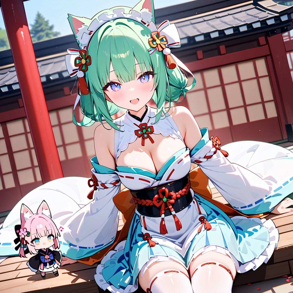 碧狐ちゃんのお稲荷祭 | の人気AIイラスト・グラビア