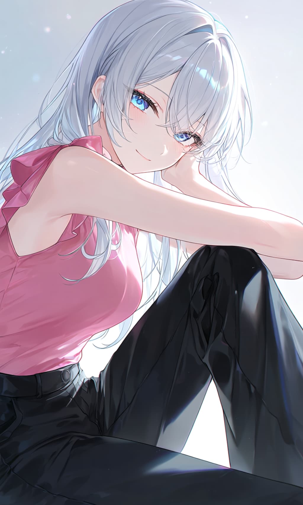 ピンクのワンショルダーを着た少女②