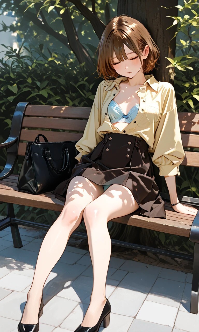 お姉さんパンツ見えてますよ