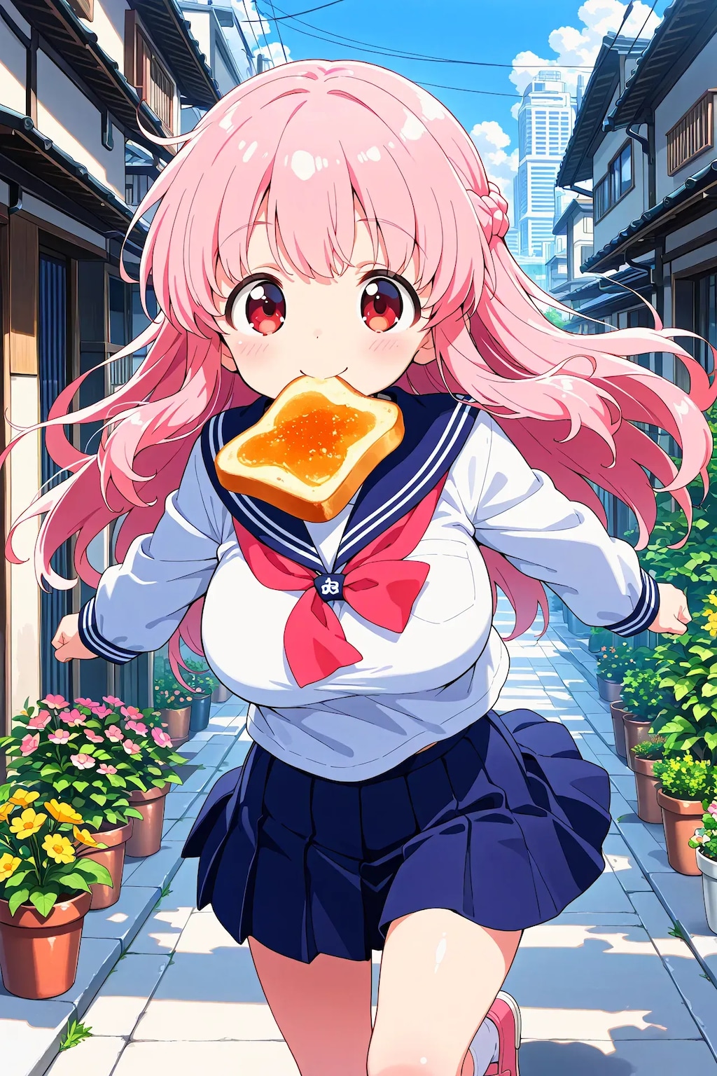 もぐもぐー！（おはよー！）