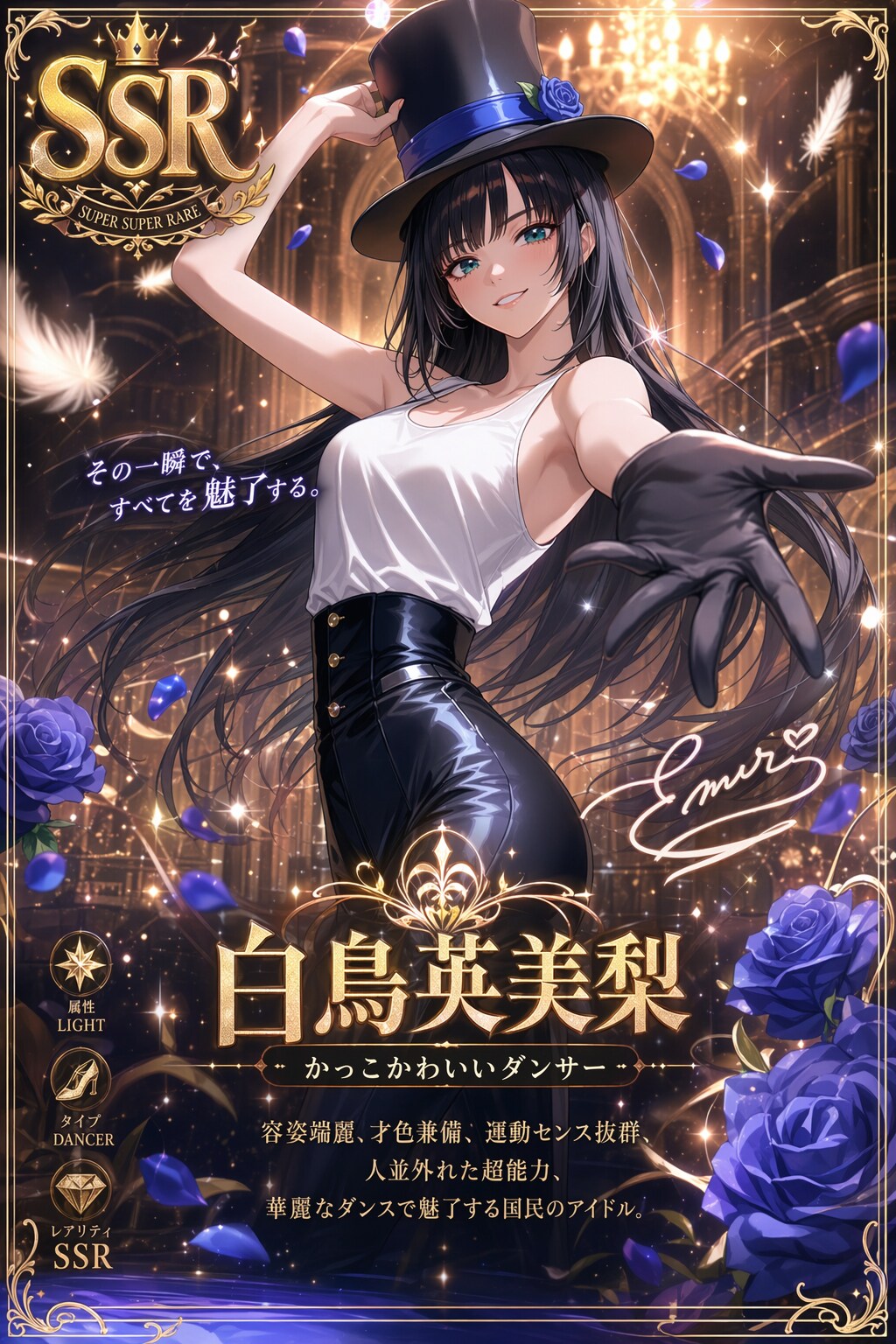 かっこかわいいダンサー白鳥英美梨のSSRカード