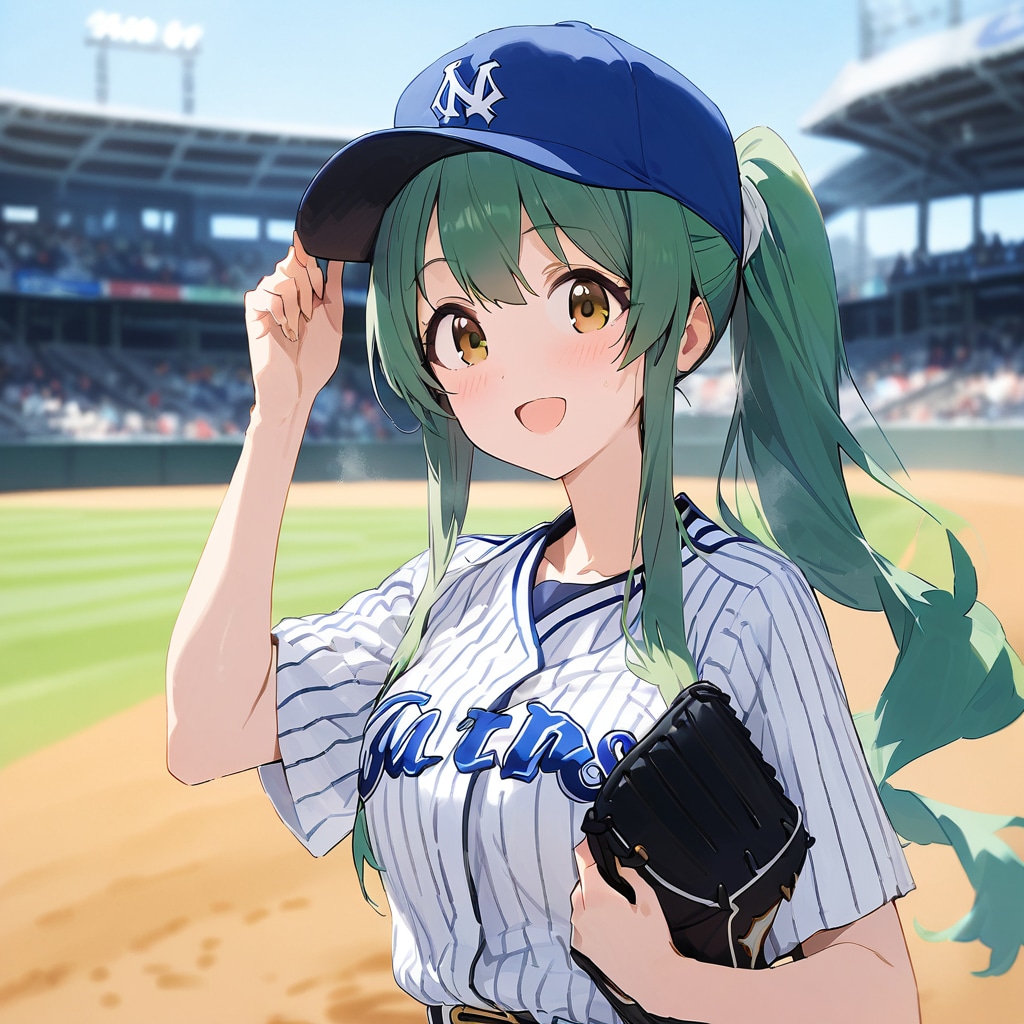 緊張の始球式 | の人気AIイラスト・グラビア