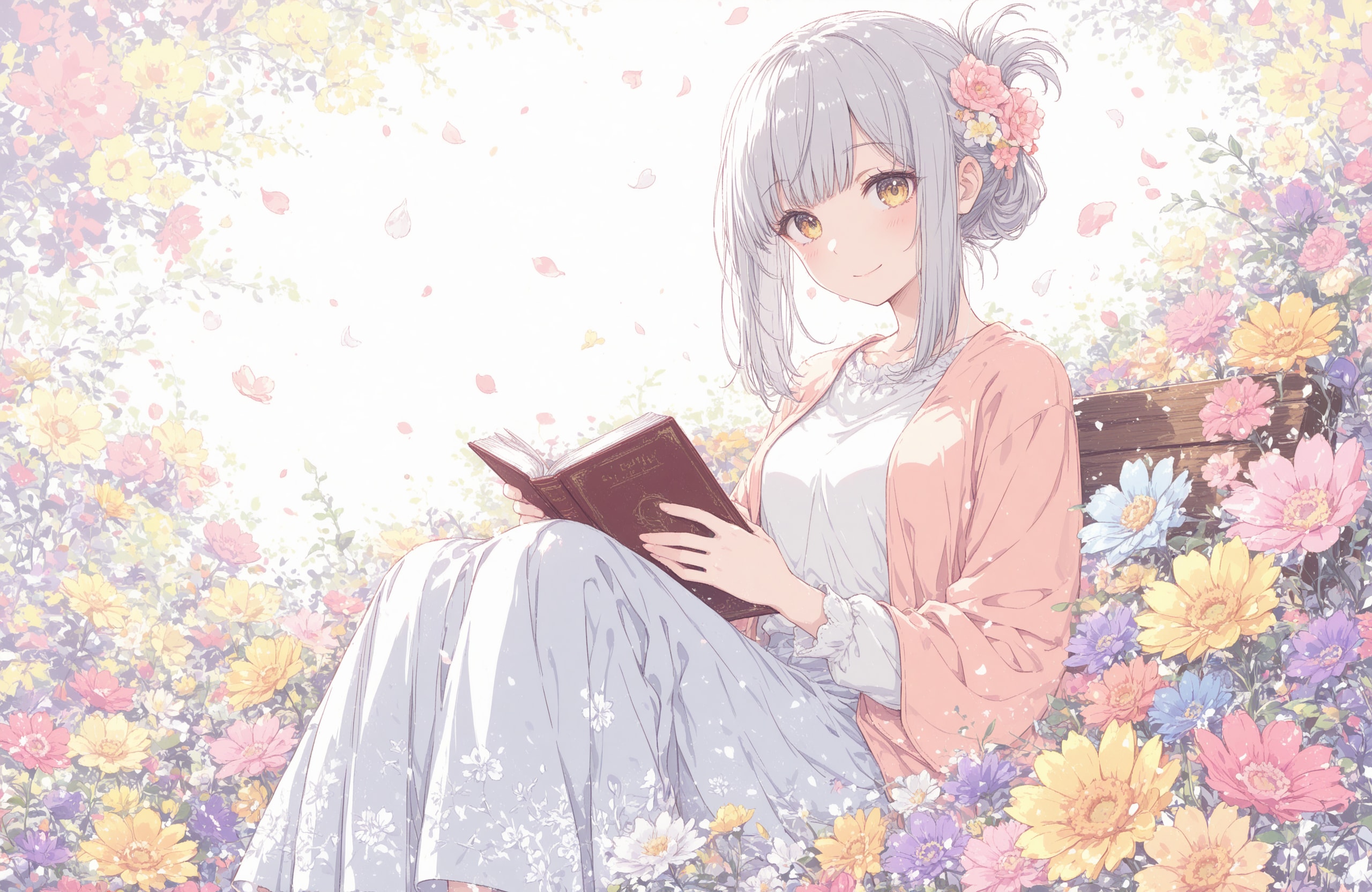 看板娘　flowers | の人気AIイラスト・グラビア