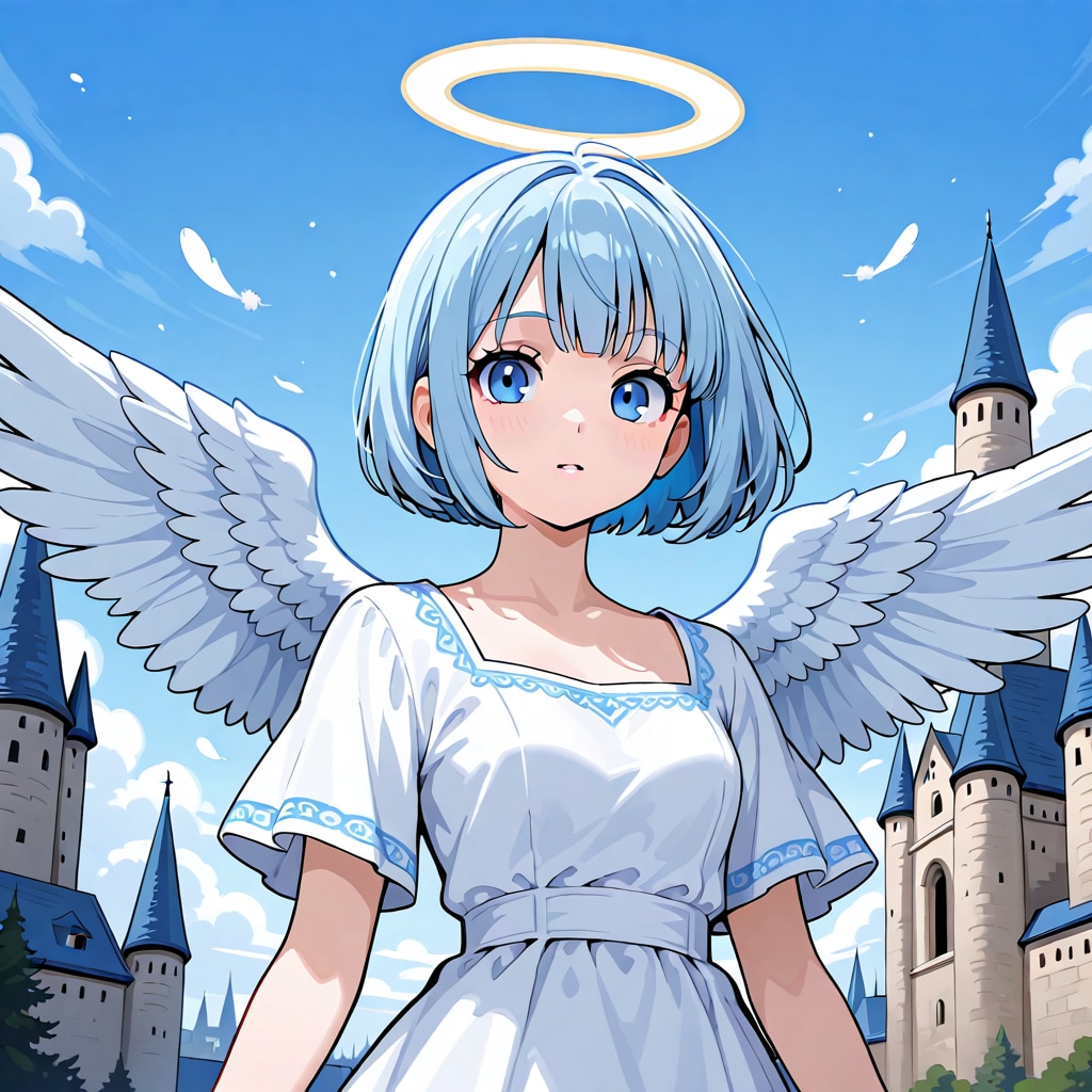 青髪天使