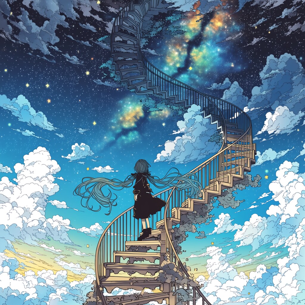 螺旋階段 | の人気AIイラスト・グラビア