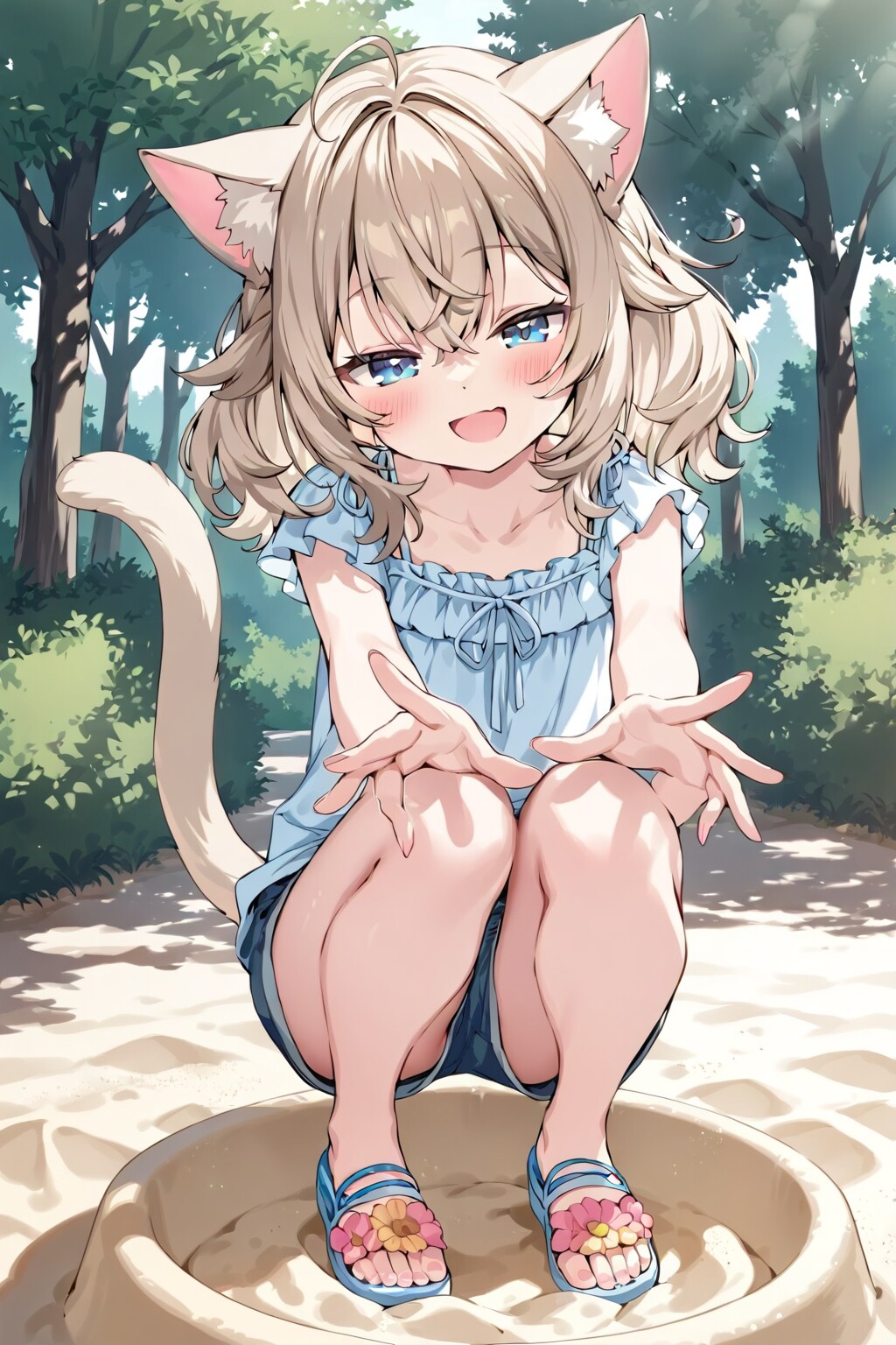 リズの砂遊び