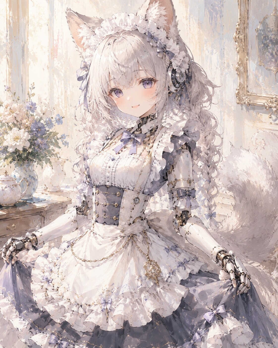 ケモノメイド型アンドロイドちゃん | の人気AIイラスト・グラビア